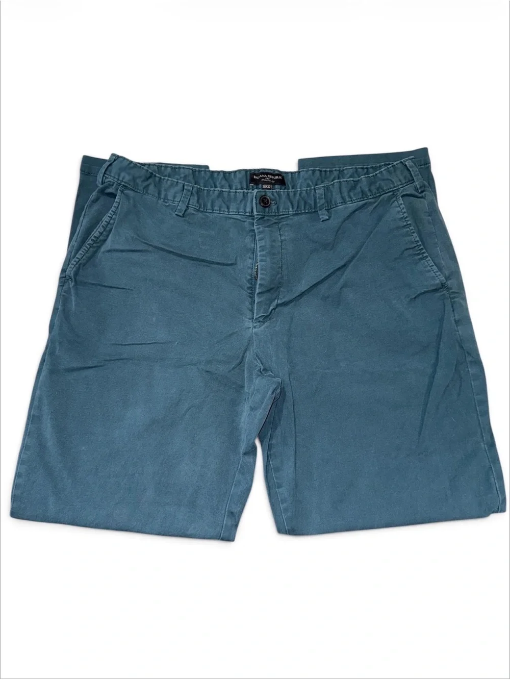 Banana Republic Athletic Fit Stretch Chino Pants Men’s 38x32 Teal Comfort Waist
